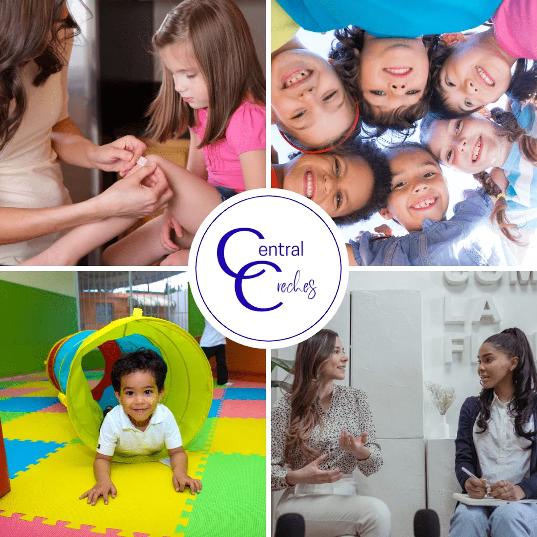 staff checks event childcare