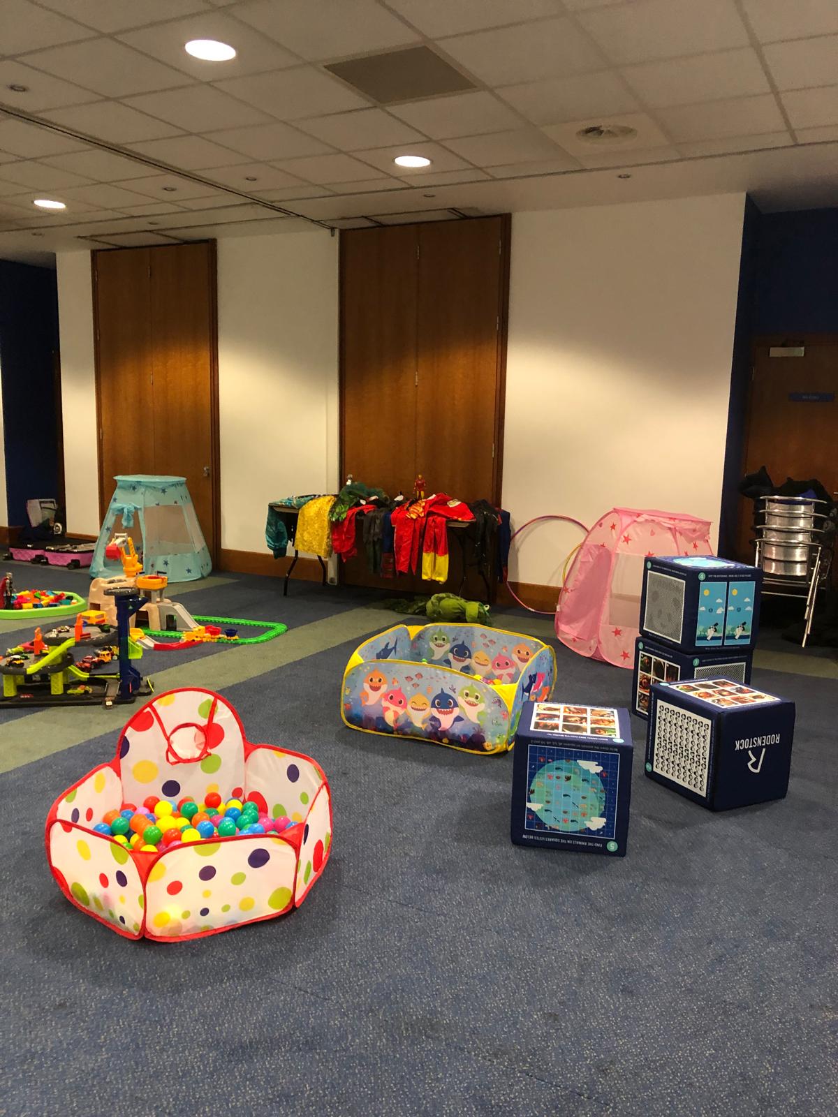 creche package set up for an corporate event